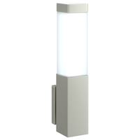 Lampade da Parete da Esterno 2 pz Argento Acciaio Inossidabile IP44