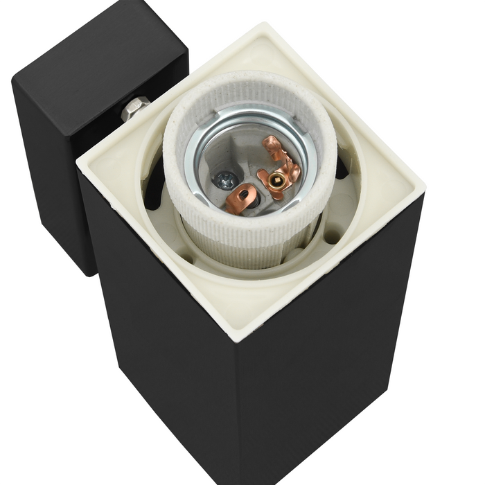 Lampade da Parete Esterno 2 pz Acciaio Inossidabile Nero IP44