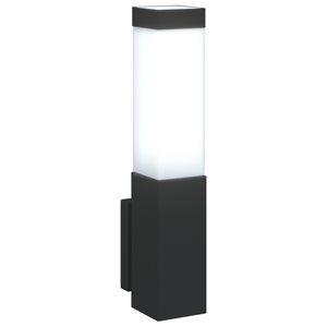 Lampade da Parete Esterno 2 pz Acciaio Inossidabile Nero IP44