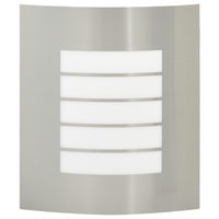 Lampada da Muro Esterno 2 pcs Argento Acciaio Inossidabile IP44