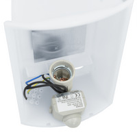 Lampade da parete esterne con sensore 2 pz Acciaio inox Argento IP44