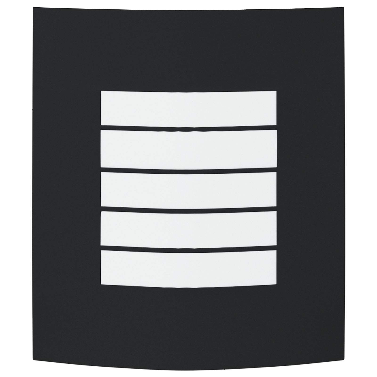 Lampada da Parete Esterno 2 pz Acciaio Inossidabile Nero IP44