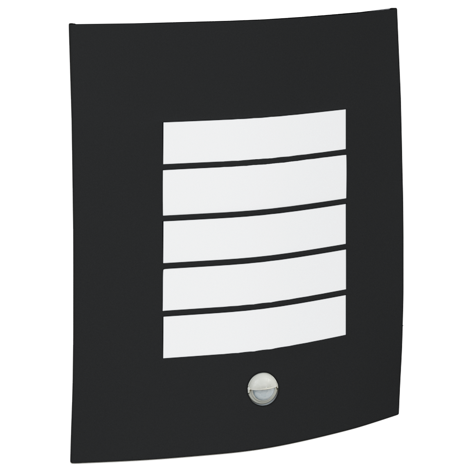 Lampade da Parete Esterne con Sensore 2 pz Nero Acciaio Inossidabile IP44