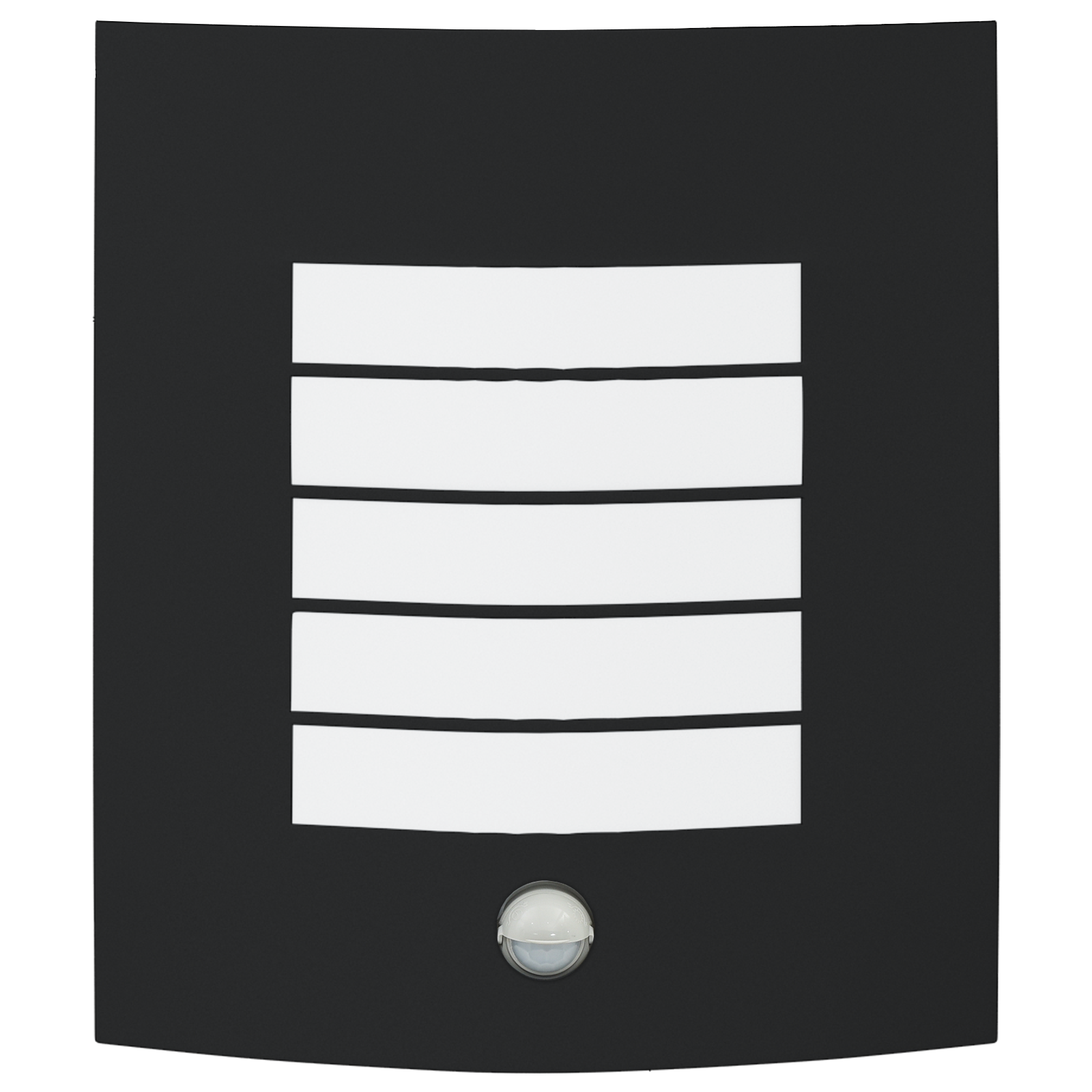 Lampade da Parete Esterne con Sensore 2 pz Nero Acciaio Inossidabile IP44