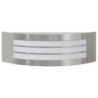 Luce da Parete Esterno Argento Acciaio Inox IP44
