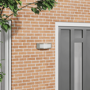 Luce da Parete Esterno Argento Acciaio Inox IP44