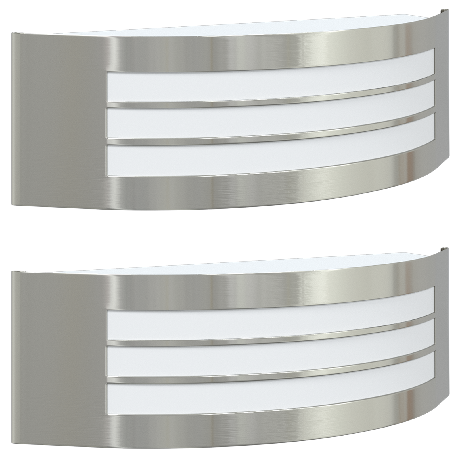 Lampada da Parete Esterno 2 pezzi Acciaio Inossidabile IP44