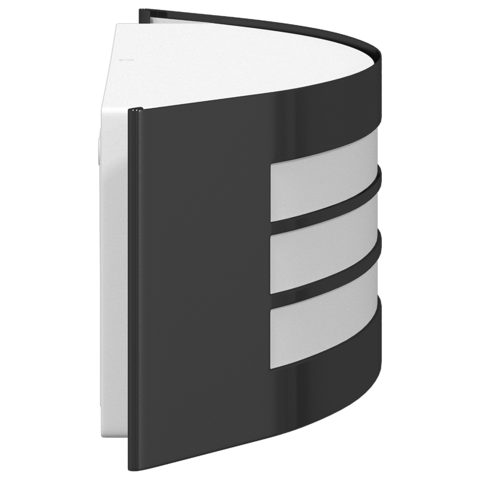 Lampada da Parete Esterno Nera Acciaio Inossidabile IP44