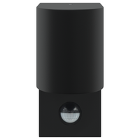 Lampade da parete esterne con sensore 2 pz Acciaio inossidabile nero IP44