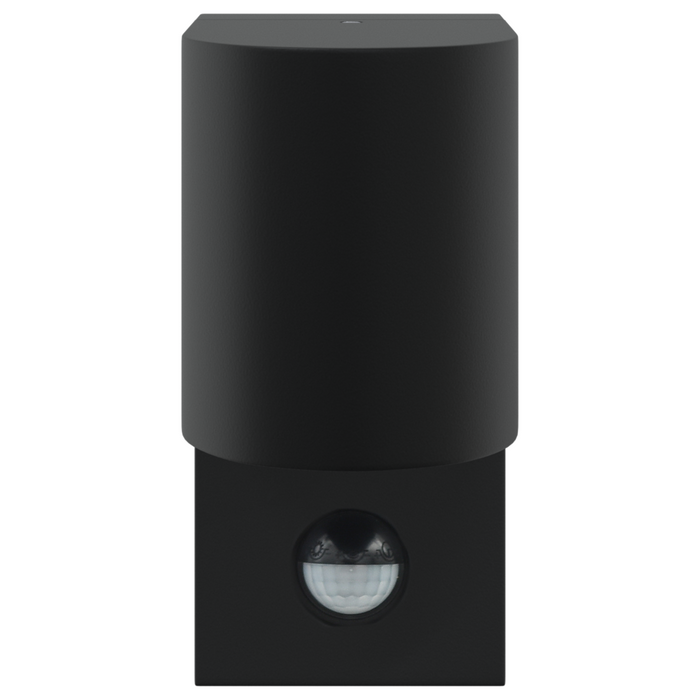 Lampade da parete esterne con sensore 2 pz Acciaio inossidabile nero IP44