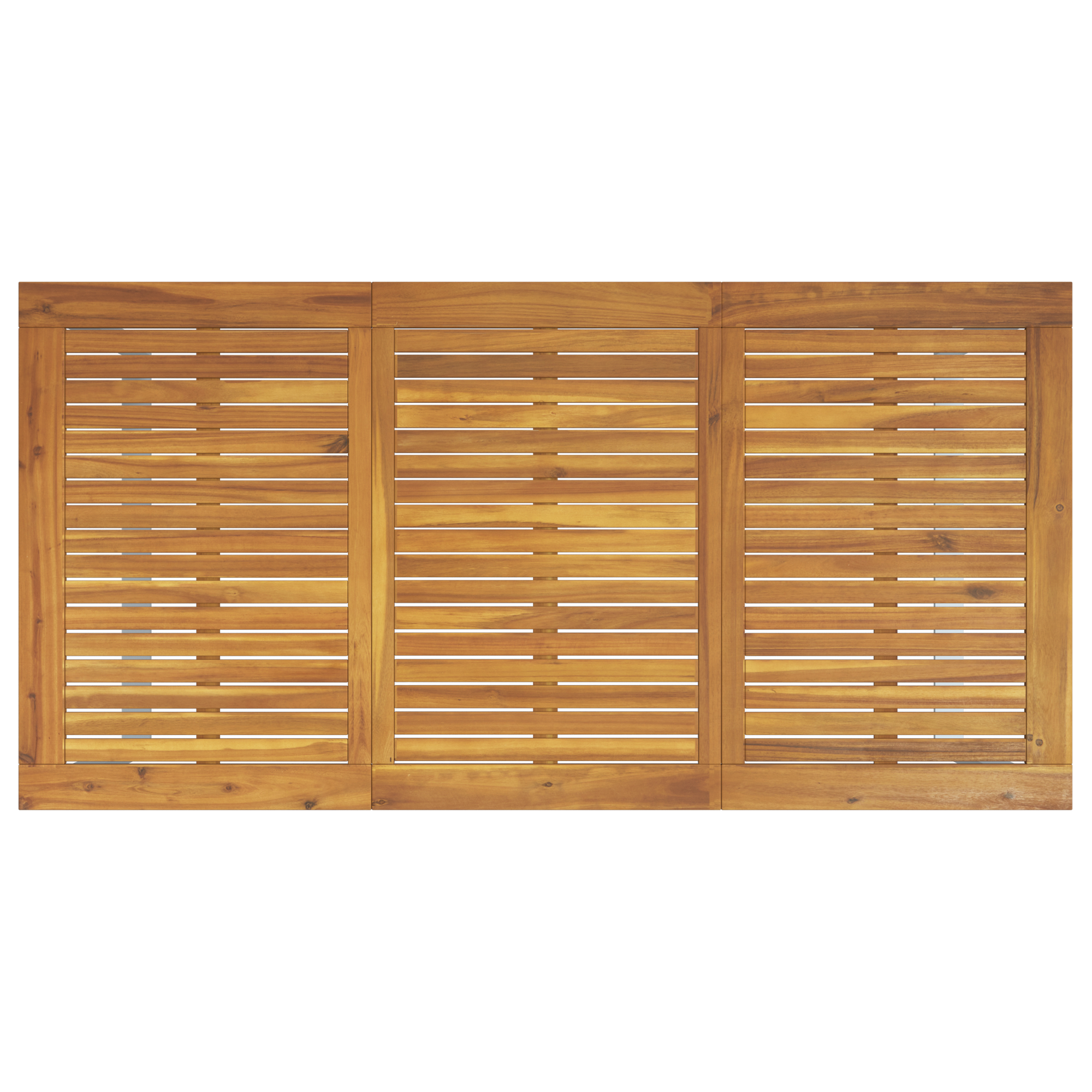 Tavolo da pranzo outdoor  Grigio 160x80x75 cm Acciaio e Legno Solid Acacia