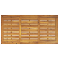 Tavolo da pranzo outdoor  Grigio 160x80x75 cm Acciaio e Legno Solid Acacia