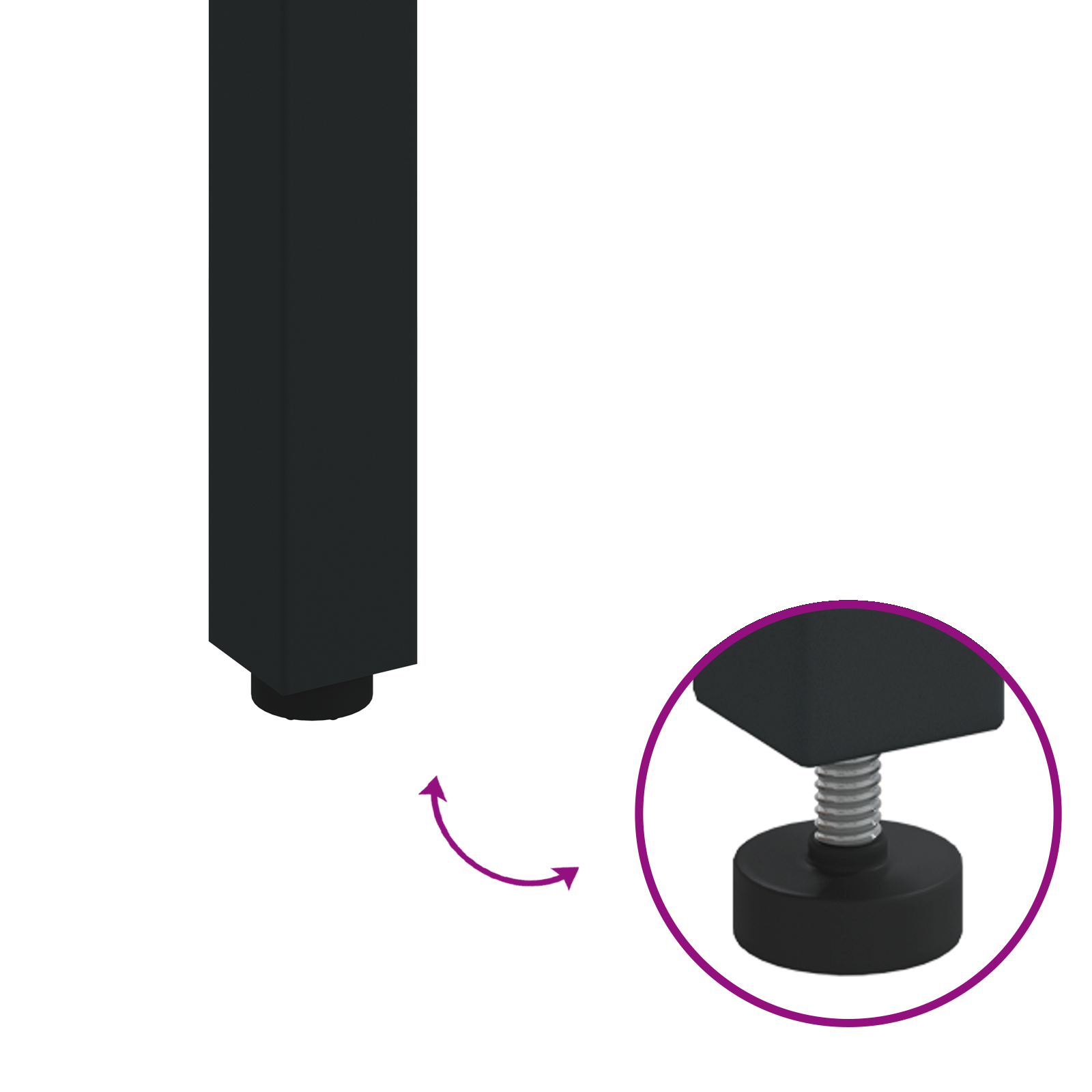 Tavolo da giardino  200x90x75 cm in legno di acacia solido e metallo