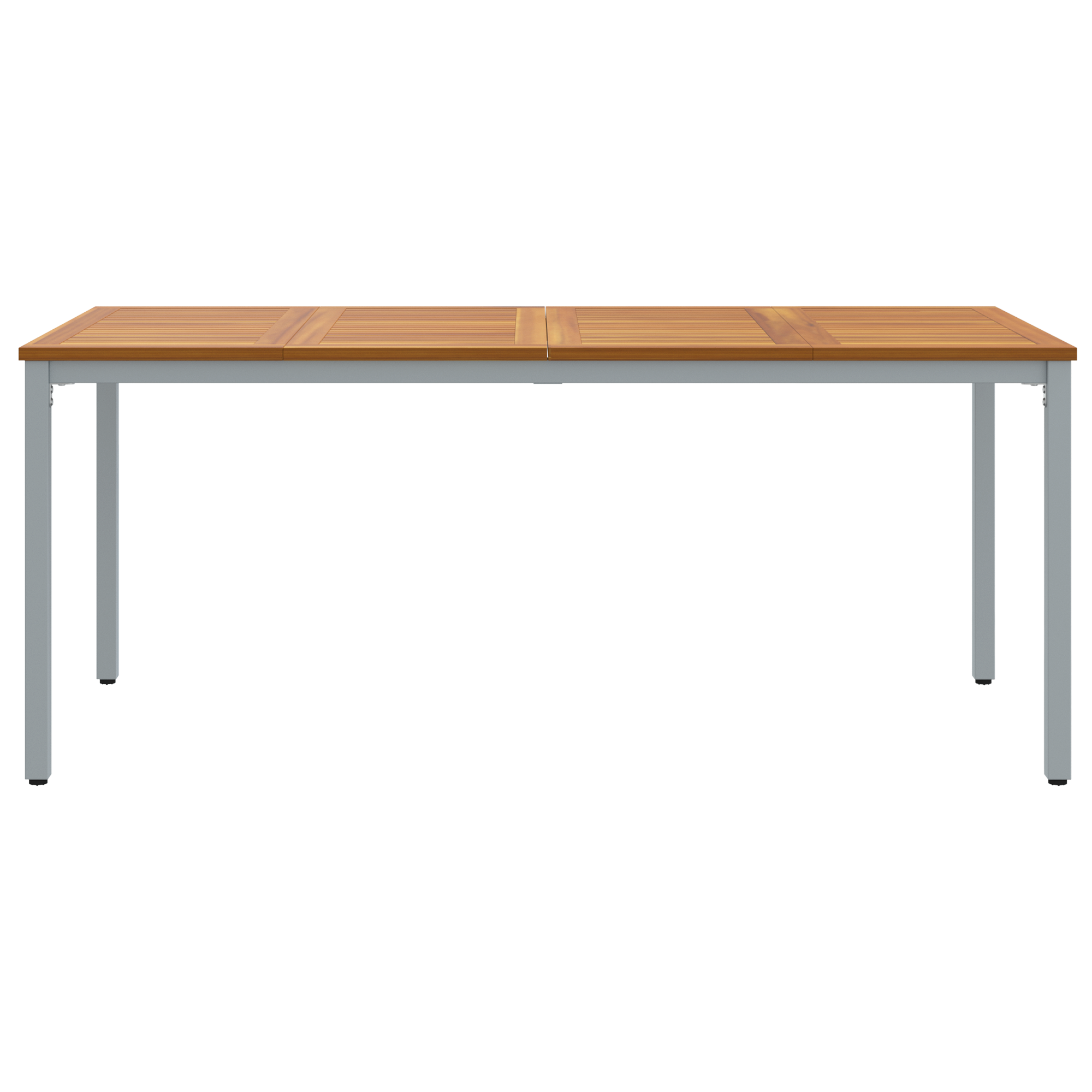 Tavolo da giardino  180x90x75 cm in legno massello di acacia e metallo