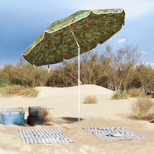 Parasol da Spiaggia  con Polo in Alluminio Camouflage 300 cm