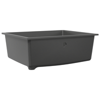 Lavello da Cucina con Foro di Sovraccarico in Granito Grigio