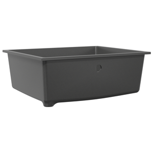 Lavello da Cucina con Foro di Sovraccarico in Granito Grigio