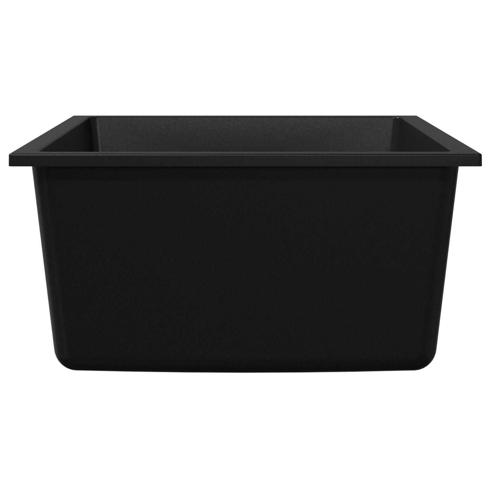 Lavello da Cucina con Foro di Troppopieno in Granito Nero