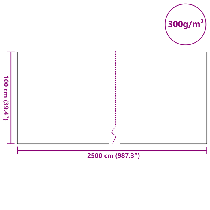 Felpa per Stagno 300 g/? 1x25 m