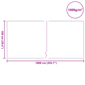 Tessuto da Giardino 1000 g/? 1x10 m