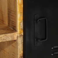 Panchina da scarpe 100x40x50 cm in legno massello di mango grezzo