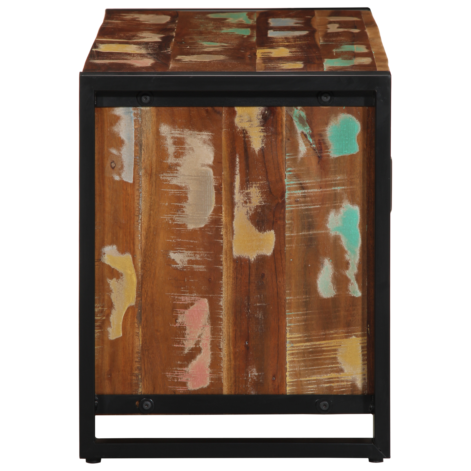 Panchina per scarpe Multicolore 100x40x50 cm in legno massello di recupero