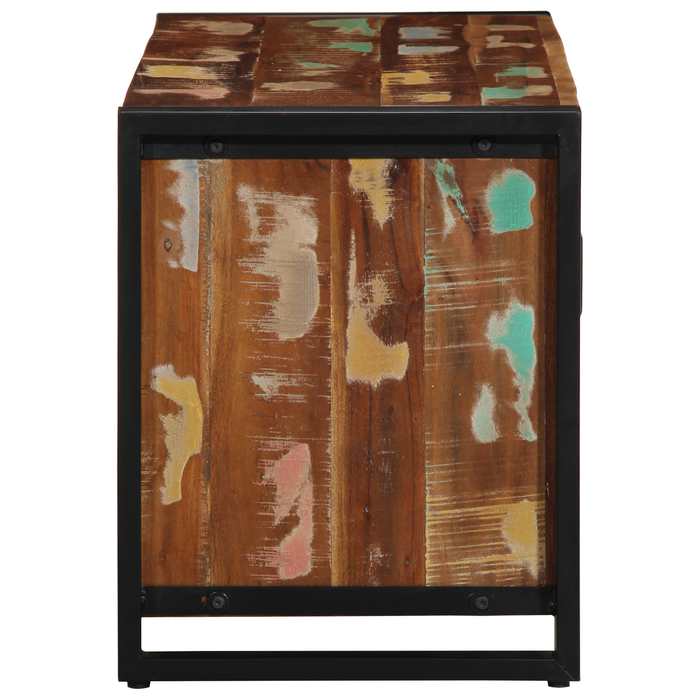 Panchina per scarpe Multicolore 100x40x50 cm in legno massello di recupero