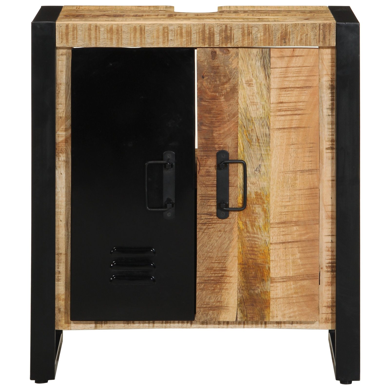 Mobile per Bagno 55x35x60 cm Legno Massello Grezzo