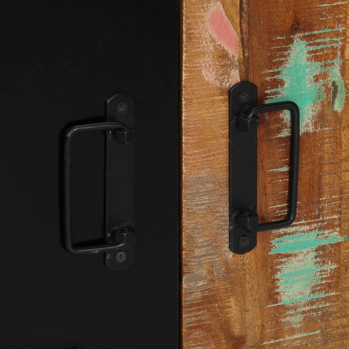 Armadio da bagno Multicolore 55x35x60 cm Legno massello di recupero