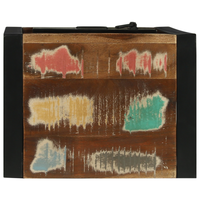 Armadio a Muro per Bagno 40x30x90 cm in Legno Massello Recuperato