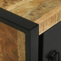 Mobile da bagno a muro 40x30x40 cm in legno massello di mango grezzo