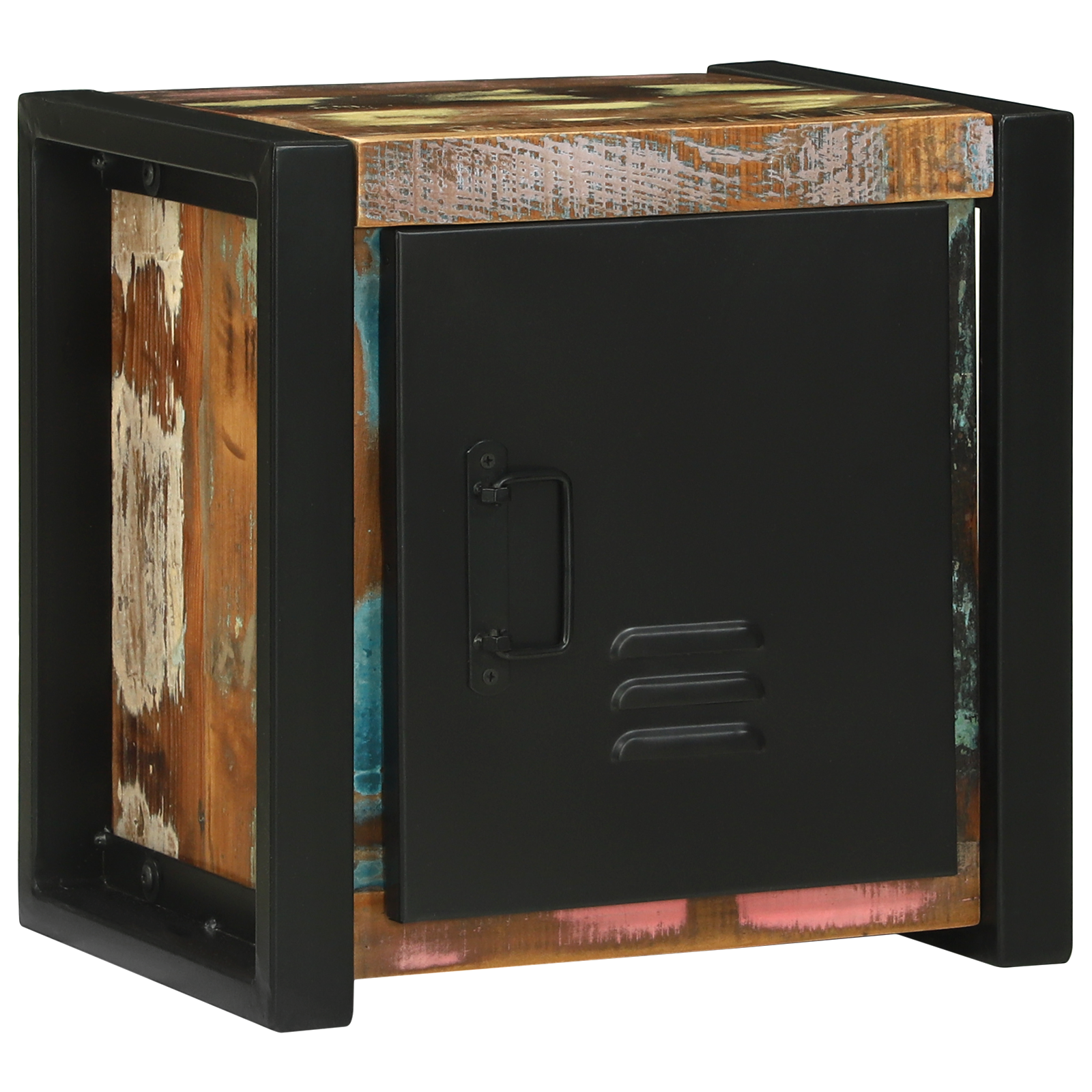 Mobiletto da bagno Multicolore Legno recuperato Medio Storage