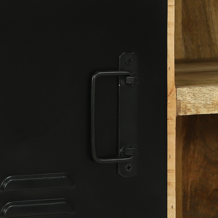 Armadio panca 100x35x50 cm Legno massello di mango grezzo