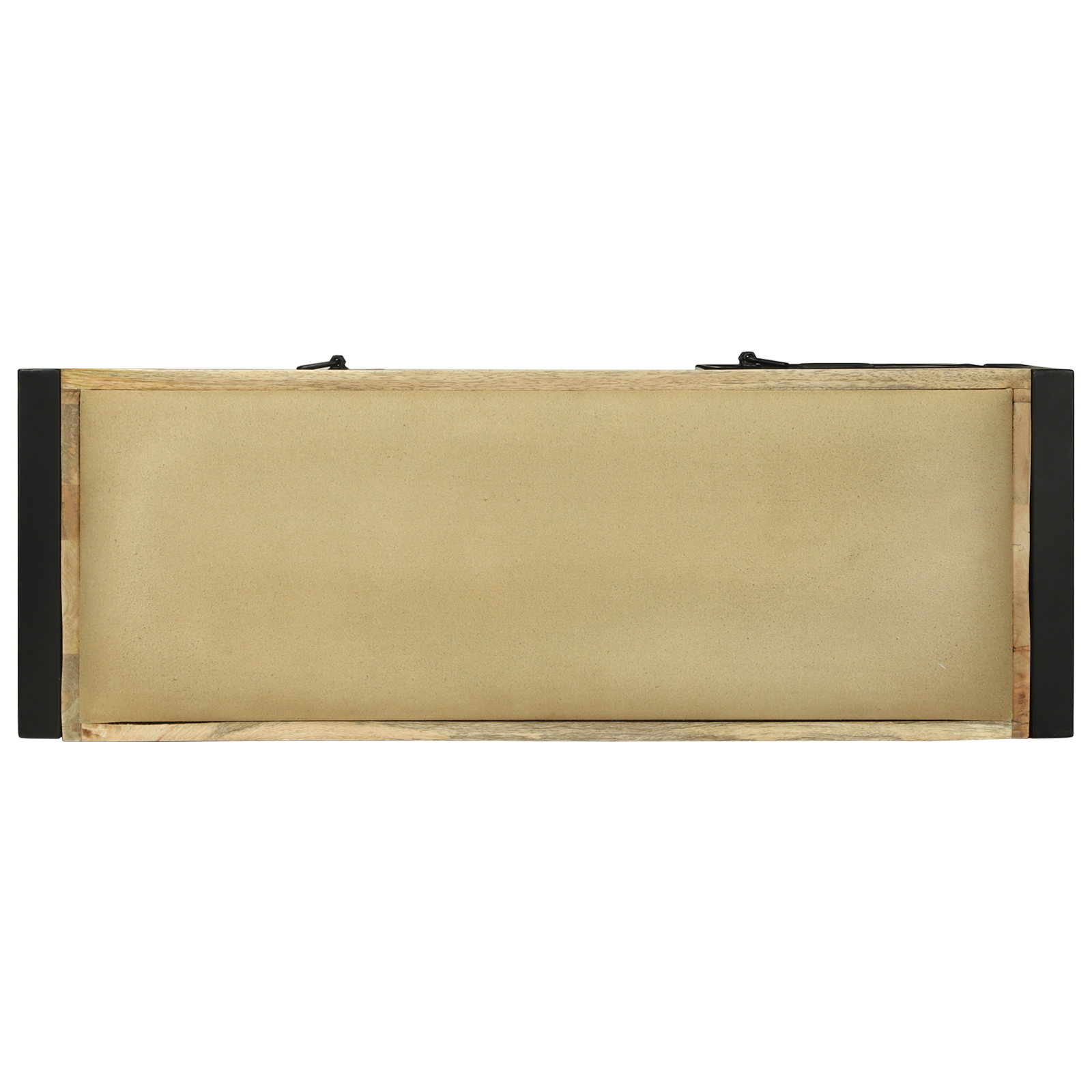 Armadio panca 100x35x50 cm Legno massello di mango grezzo