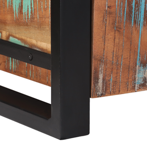 Bauli di stoccaggio 40x30x30cm Legno massello di recupero e metallo