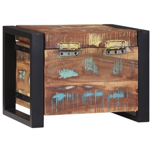 Bauli di stoccaggio 40x30x30cm Legno massello di recupero e metallo