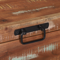 Bauli di stoccaggio 60x30x30cm in legno massello di recupero e metallo