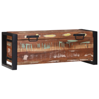 Bauli 80x30x30cm in Legno Massello di Recupero e Metallo