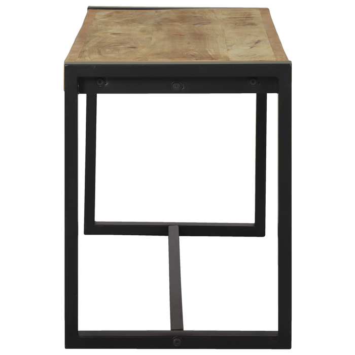 panchina 100x35x45 cm in legno massello di mango