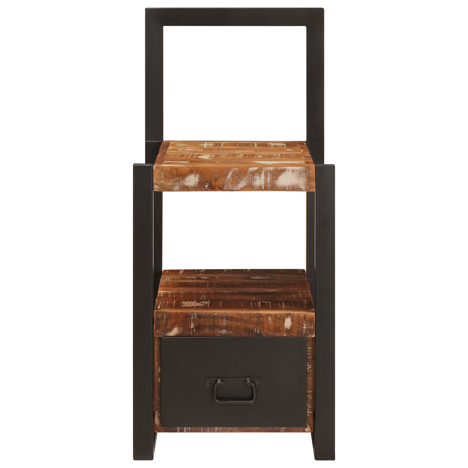 Stender Valet Multicolore 40x40x90 cm in Legno Massello Recuperato