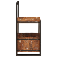 Stender Valet Multicolore 40x40x90 cm in Legno Massello Recuperato