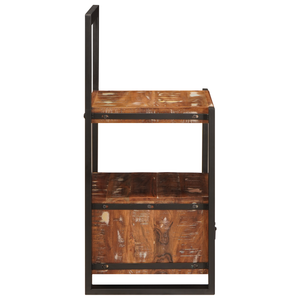 Stender Valet Multicolore 40x40x90 cm in Legno Massello Recuperato