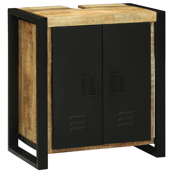 Mobile lavabo 55x35x60 cm in legno massello di mango