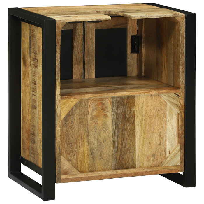 Mobile lavabo 55x35x60 cm in legno massello di mango