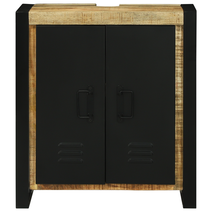 Mobile lavabo 55x35x60 cm in legno massello di mango