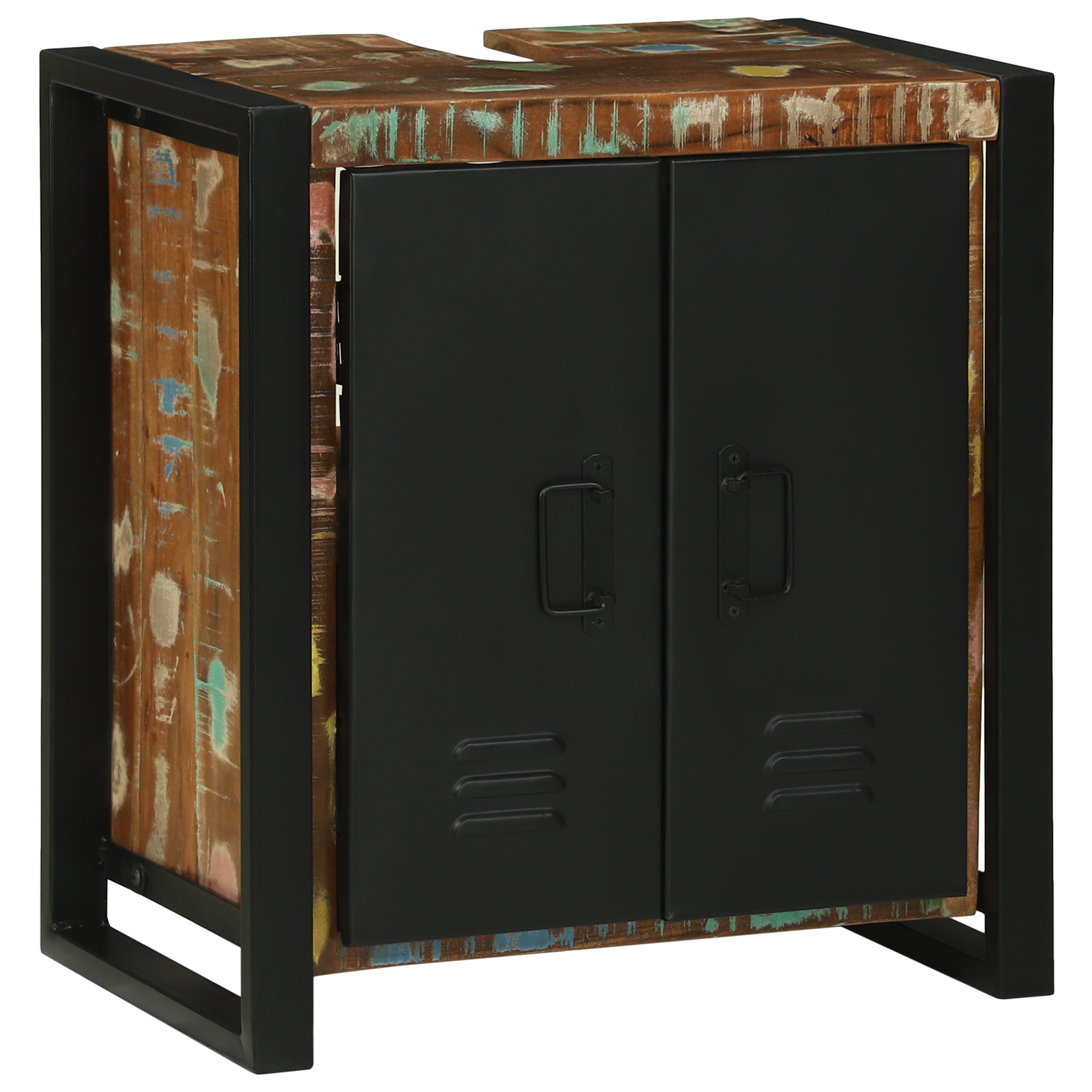 Armadio per lavandino 55x35x60 cm Legno massello recuperato