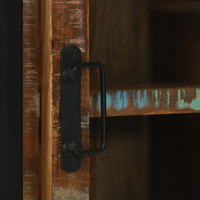 Mobile da Bagno Multicolore 40x30x60 cm Legno Massello di Recupero