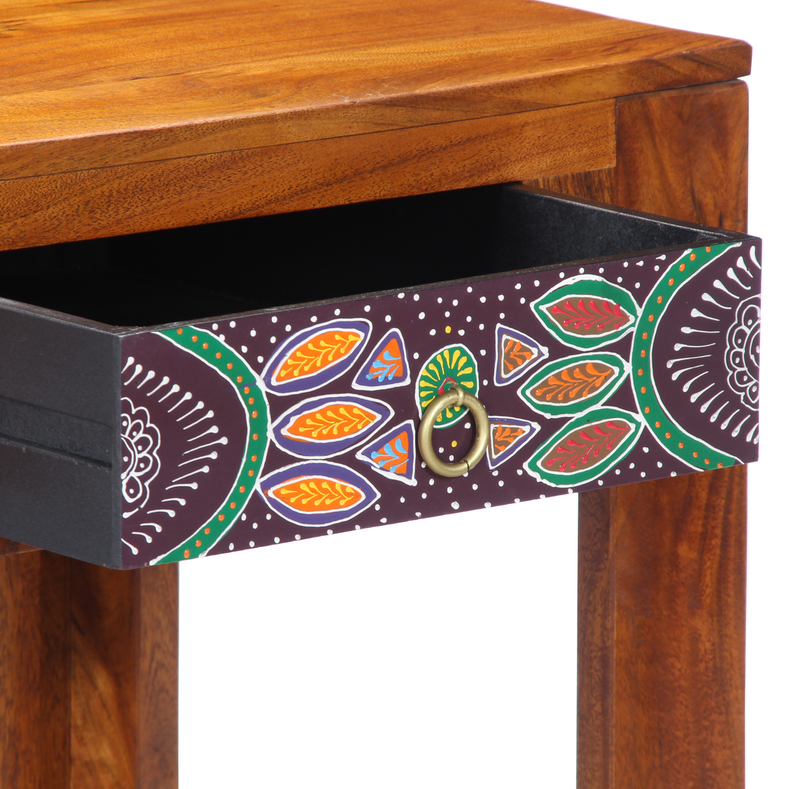 Scrivania 100x50x75 cm in legno massello di acacia