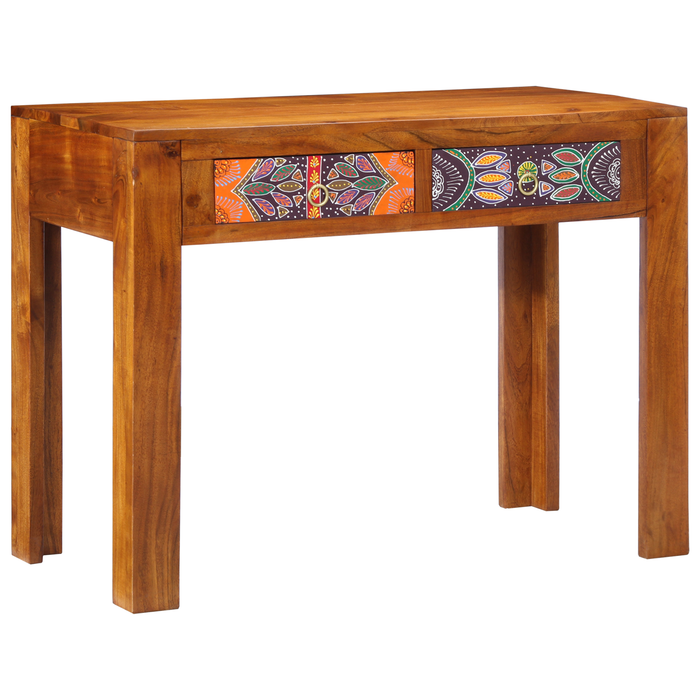 Scrivania 100x50x75 cm in legno massello di acacia