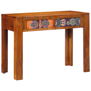 Scrivania 100x50x75 cm in legno massello di acacia